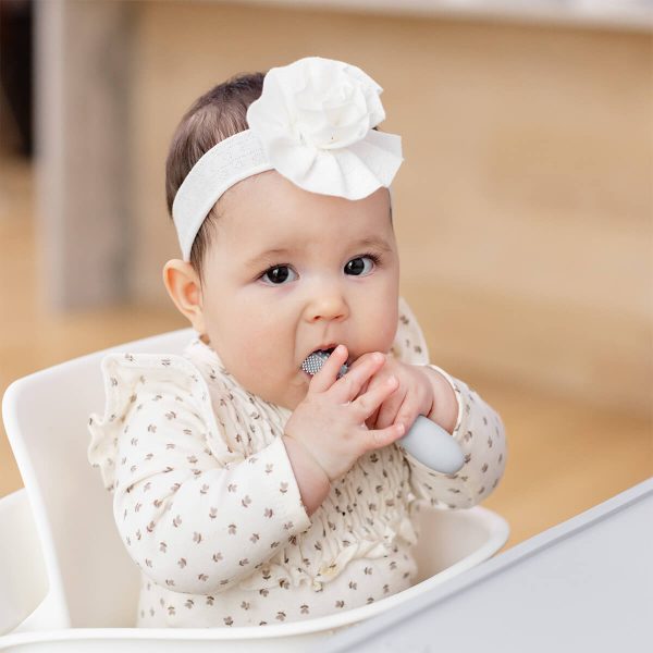 Baby-Led™ Toothbrush + Tongue Depressor in Pewter Discount - Image 5