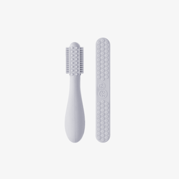 Baby-Led™ Toothbrush + Tongue Depressor in Pewter Discount - Image 2