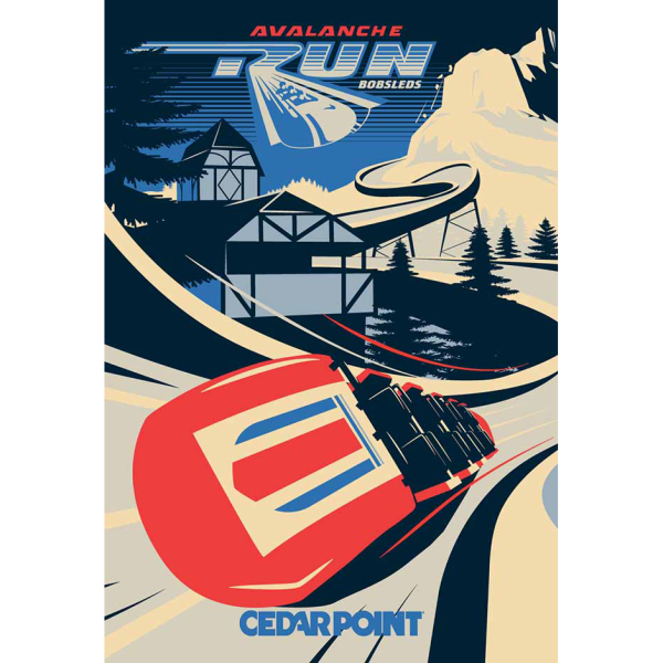 Cedar Point Avalanche Run Limited Edition Poster For Sale
