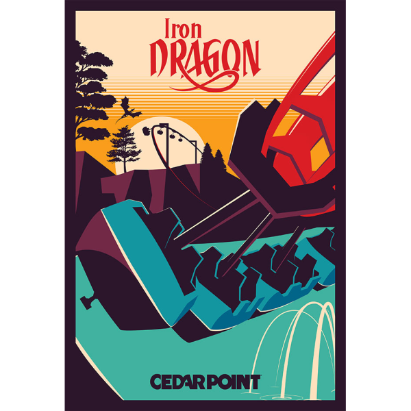 Cedar Point Iron Dragon Magnet Hot on Sale