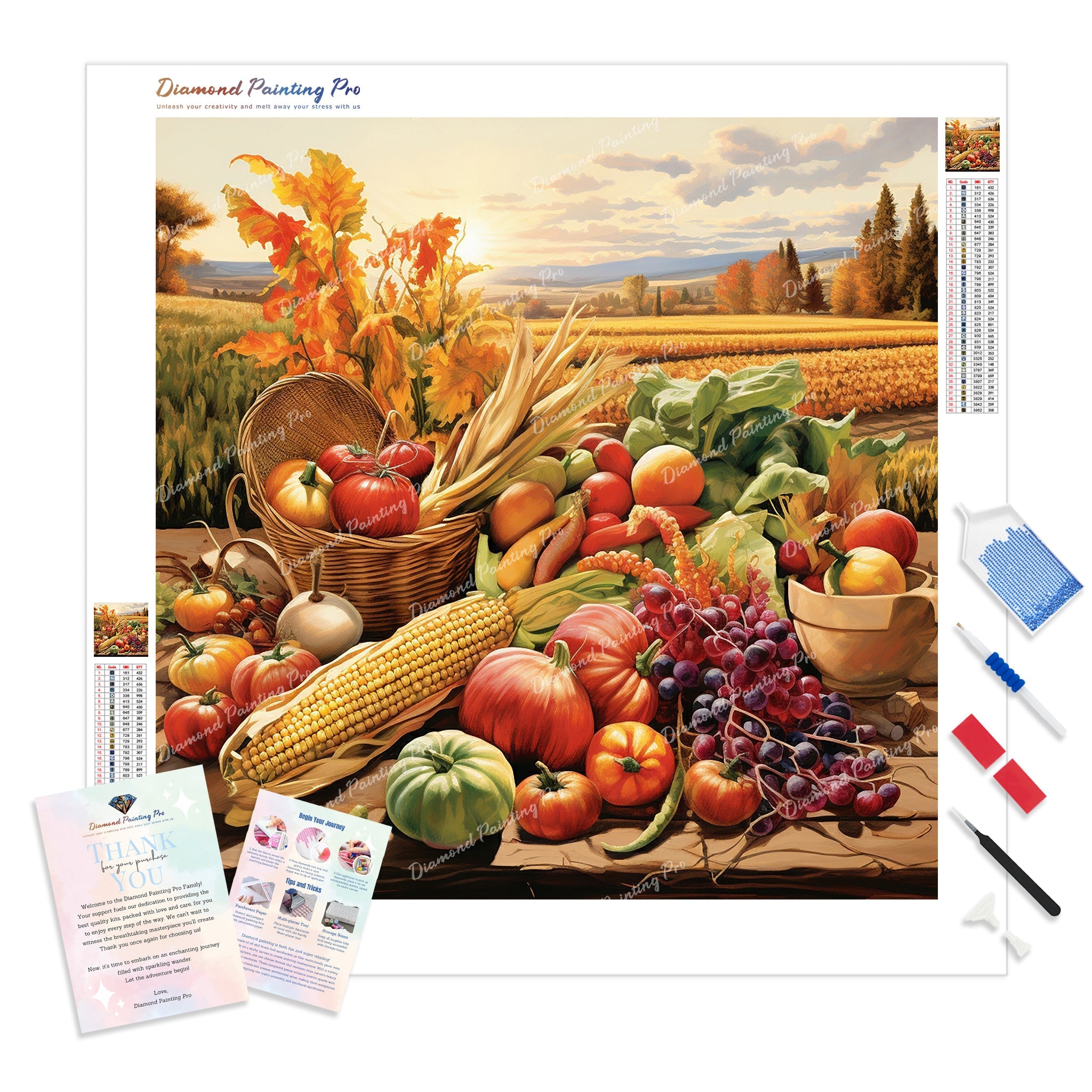 Bountiful Harvest Delight | Diamond Painting For Discount